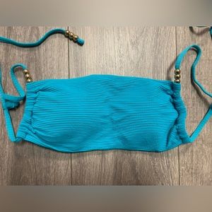 Aerie Blue Bandeau Bikini Top